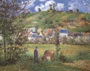 Camille Pissarro Landscape at Chaponval oil painting